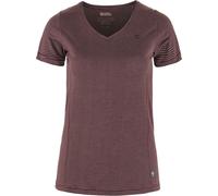 Fjall Raven - Wander-T-shirt - Frau - Abisko Cool T-Shirt - Abisko Cool T-Shirt W Port für Damen - Größe XS - Bordeaux Bordeaux XS