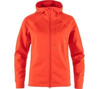 FJALLRAVEN 14600184-214 Abisko Grid Fleece Hoodie W Sweatshirt Damen Flame Orange Größe L