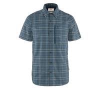 Fjallraven 82268-534-555 Abisko Hike Shirt SS M Shirt Herren Indigo Blue-Dark Navy Größe M