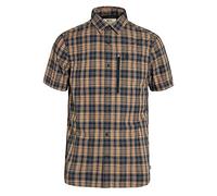 Fjallraven 82268-555-232 Abisko Hike Shirt SS M Shirt Herren Dark Navy-Buckwheat Brown Größe XS