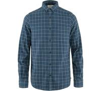 Fjallraven 82979-534-055 Övik Flannel Shirt M T-Shirt Herren Indigo Blue-Flint Grey Größe XS