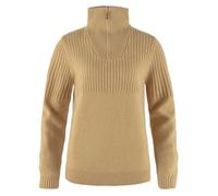 Fjällräven - Women's Övik Half Zip Knit - Wollpullover, Gr. XS, beige (DuneBeige)