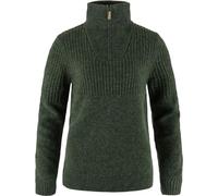 Fjallraven 86993-662 Övik Half Zip Knit W Sweatshirt Damen Deep Forest Größe XL