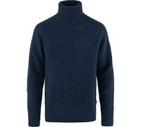 Fjallraven 87072-555 Övik Roller Neck Sweater M Sweatshirt Herren Dark Navy Größe S