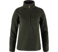 Fjallraven 87155-662 Övik Fleece Half Zip W Langarmshirt Damen Deep Forest Größe XXL