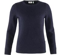 Fjallraven Damen Övik struktur sweater Sweatshirt, Navy, S EU