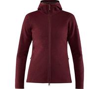 Fjallraven Damen Sweatshirt High Coast Wool Hoodie W, Dark Garnet, L, 89950