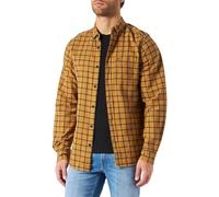 Fjällräven Herren-Langarmhemd Övik Flannel - Farbe buckwheat brown-dark navy. Größe S.