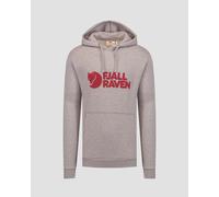 Fjällräven Herren Logo Hoodie, Grey/Melange, XL
