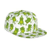 FJAUOQ Lustige Frosch Baseball Cap Snapback Hüte Verstellbare Kappe Bagger Hut Trucker Hut für Reisen Picknick Outdoor, Frosch-001, One size
