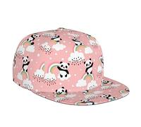 FJAUOQ Lustige Panda Baseball Cap Snapback Hüte Verstellbare Kappe Bagger Hut Trucker Hut für Reisen Picknick Outdoor, Panda-04, One size