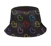 FJAUOQ Lustiger Fischerhut, Fischerhut, Strandhut, Reise, Sonnenhut, Outdoor-Kappe für Unisex Männer Frauen, Funny Duck10, One size