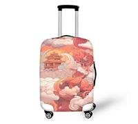 FJAUOQ Reisegepäckhülle für Berner Sennenhunde, Motiv: gebrochene Löcher, Aquarell, waschbar, für Damen und Mädchen, Court Cloud, M(22-24 IN)