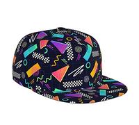 FJAUOQ Retro Memphis 80er oder 90er Jahre Baseball Cap Trucker Hat Verstellbar Unisex Snapback Cap für Herren Damen, Memphis 80s 90s_14, One size