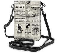 FJAUOQ Rote Hummer Muster Mintgrün Frauen Weiche PU Leder Handy Geldbörse Brieftasche Handtasche Kleine Crossbody Umhängetasche, Zeitung, Einheitsgröße