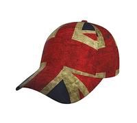 FJAUOQ Unisex Sonnenblume Bienen Baseball Cap für Männer und Frauen - Verstellbarer Papa Hut mit Flat Bill, Union Jack Design, One size