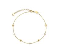 FJF JEWELLERY Fußkette / Fußband - Bella Balls and Stars Footchain - FJF0070005YWH gold