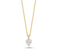 FJF JEWELLERY Halskette - Heart Solitair - FJF0010070YWH gold