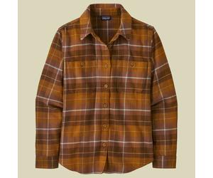 Fjord Flannel Shirt Women L braun - happy camper: shelter brown