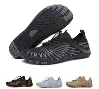 FJZFXKZL Erdungsschuhe mit Kupfer, geerdete Barfußschuhe, orthopädische Wanderschuhe for Damen und Herren(H,46 EU)