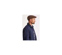 Brixton Hooligan Snap Cap, Newsboy Flat Cap Hat for Men or Women, Snap Bill Closure, 100% Cotton, Brown/Khaki, Large