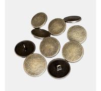 flache Metall Ösenknöpfe messing farben matt 10mm, 15mm, 18mm, 20mm, 23mm oder 25mm (10 Stück) (25mm)