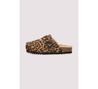 Flache Sandale Scholl Leder Leopard 38 Leopard yena