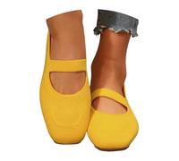 Flache Schuhe Für Damen,Ballerinas Damen Elegant Und Bequem Flache Schuhe Walkingschuhe Slip On Mary Jane Loafer Gewebte Leichte Mit Riemen Ballerina Damenschuhe Mesh Gestrickte Pretty Freizeitschue
