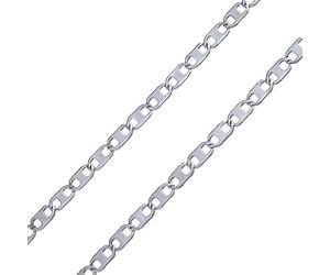 Flache unisex Kette aus Chirurgenstahl MARINE 5 mm variante 50cm