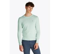 Flag Embroidery Crew Neck Jumper Grün M