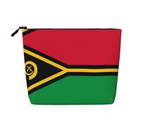 Flag of Vanuatu Damen Kultur- und Kosmetiktasche, Unisex-Kulturbeutel, Aufbewahrungstasche für Körperpflege, Schwarz, Einheitsgröße