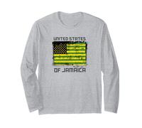 Flagge der Vereinigten Staaten von Jamaika Jamerican Stars & Stripes Langarmshirt