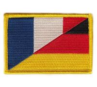 Flaggen Aufnäher Patch Deutschland/Frankreich Fahne Flagge