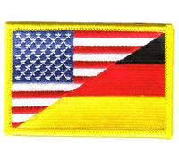 Flaggen Aufnäher Patch Deutschland/USA Fahne Flagge