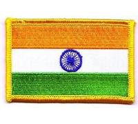 Flaggen Aufnäher Patch Indien Fahne Flagge NEU