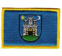Flaggen Aufnäher Patch Kroatien - Zagreb Stadt Fahne Flagge