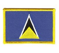 Flaggen Aufnäher Patch St. Lucia Fahne Flagge NEU