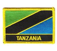 Flaggen Aufnäher Patch Tansania Schrift Fahne NEU