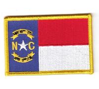 Flaggen Aufnäher Patch USA - North Carolina Fahne