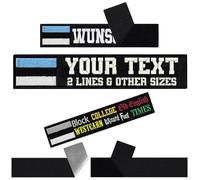 Flaggen Patches personalisiert mit Klettverschluss - Flagge Patch Klettpatch - Aufbügler Aufnäher mit Klett - individuelles Namensschild - Klett Patch (Estonia individual Patch black)