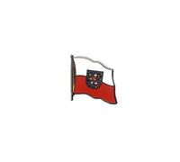 Flaggen-Pin/Anstecker Deutschland Thüringen vergoldet