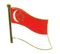 Flaggen Pin Fahne Singapur NEU Pins Anstecknadel