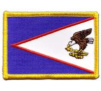 Flaggenfritze Aufnäher Patch Flagge Amerikanisch Samoa - 8 x 6 cm