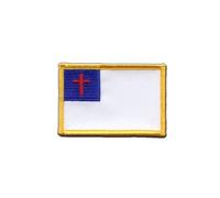 Aufnäher Patch Flagge Christenflagge - 8 x 6 cm