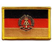 Flaggenfritze Aufnäher Patch Flagge Deutschland DDR - 8 x 6 cm