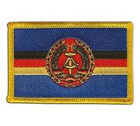Flaggenfritze Aufnäher Patch Flagge Deutschland DDR Volksmarine Dienstflagge Rettungsschiffe - 8 x 6 cm