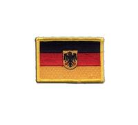 Aufnäher Patch Flagge Deutschland mit Adler - 8 x 6 cm