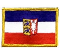 Flaggenfritze Aufnäher Patch Flagge Deutschland Schleswig-Holstein - 8 x 6 cm
