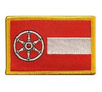 Flaggenfritze Aufnäher Patch Flagge Deutschland Stadt Erfurt - 8 x 6 cm