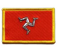 Flaggenfritze Aufnäher Patch Flagge Großbritannien Isle of Man - 8 x 6 cm
